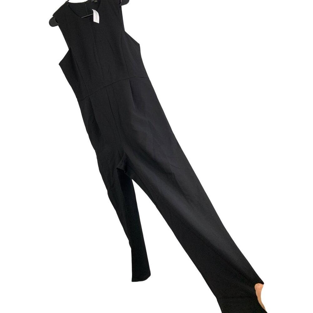 Banana Republic Black Sleeveless Jumpsuit Size 14 RHG10695 NWT $130